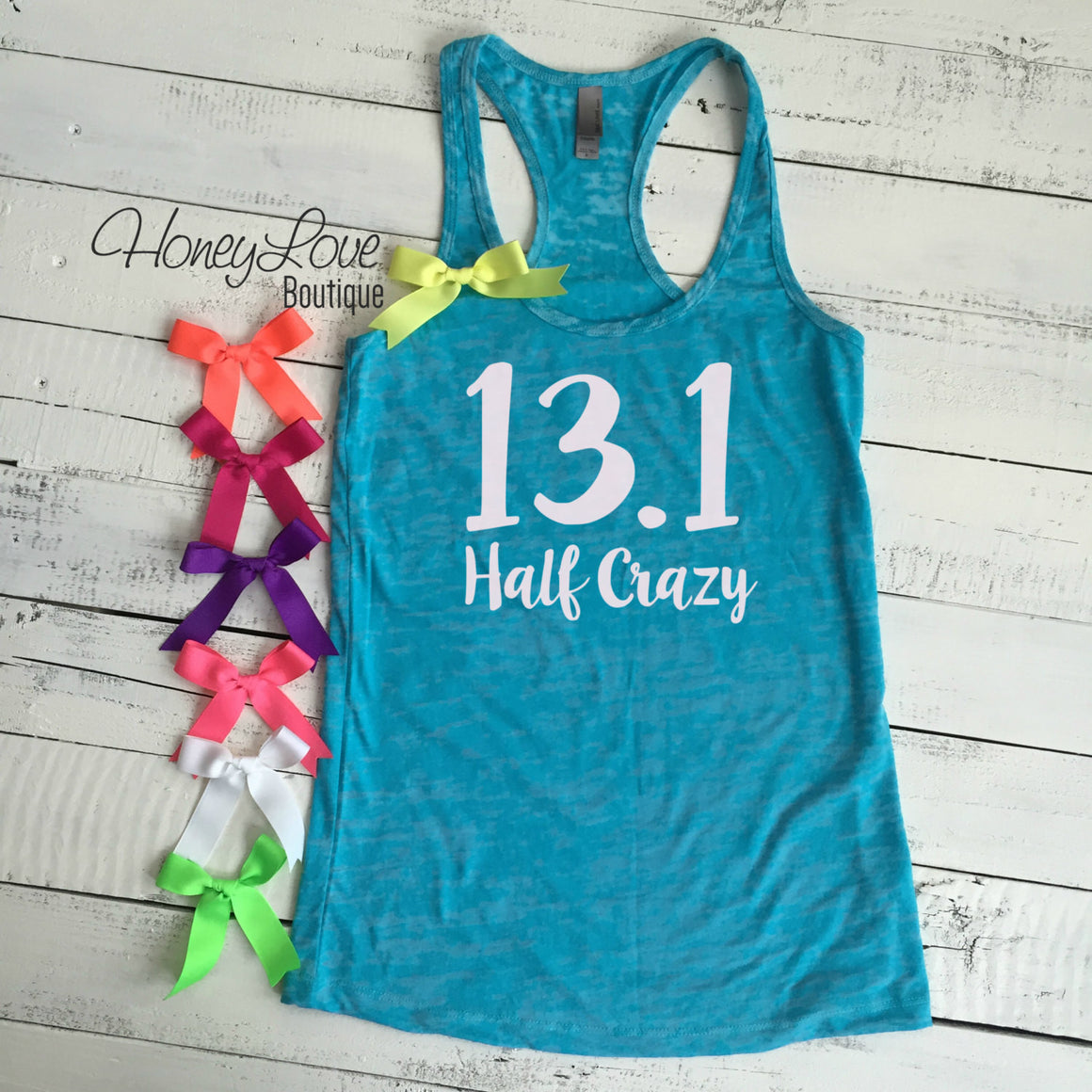 13.1 Half Crazy Marathon tank - HoneyLoveBoutique