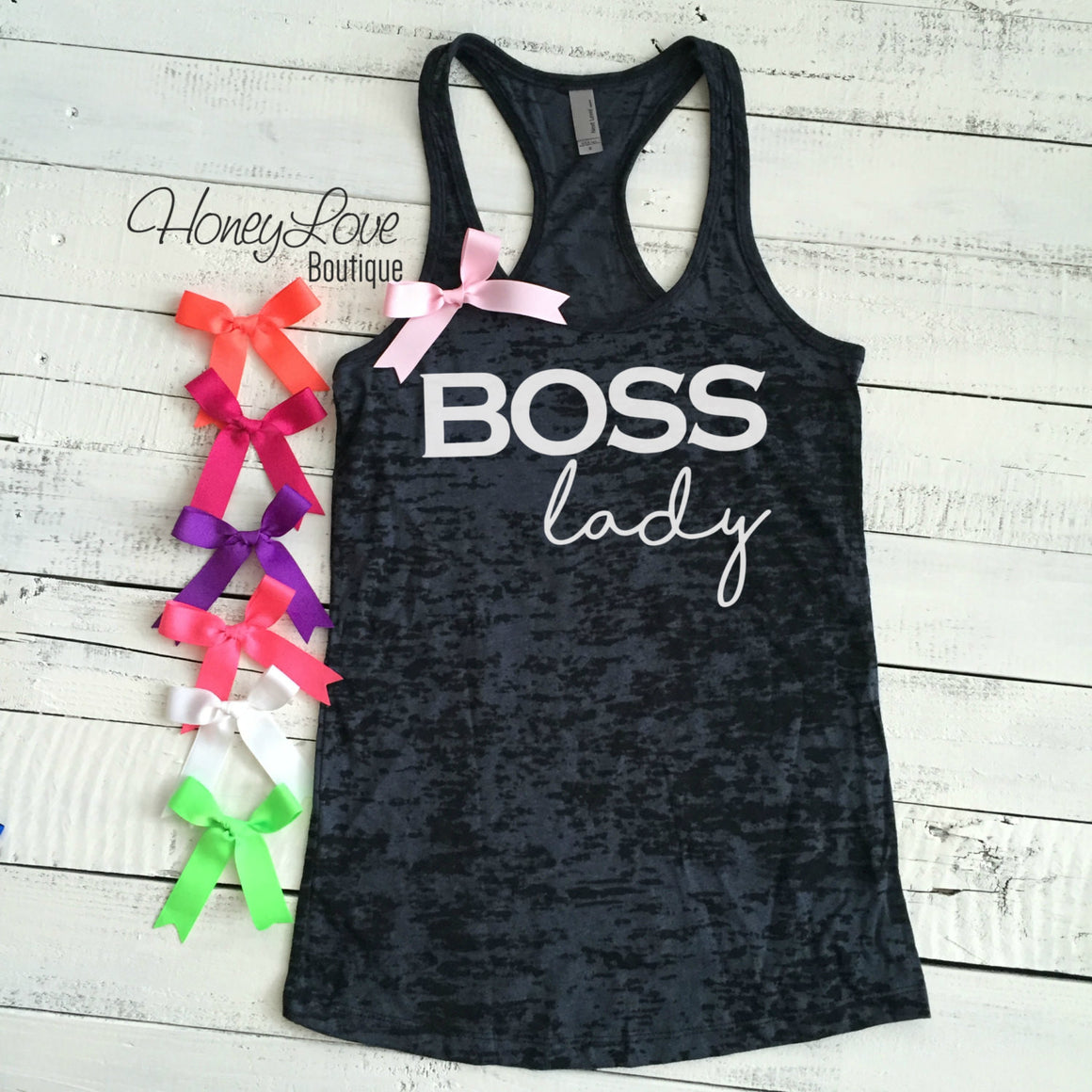 BOSS lady burnout tank - HoneyLoveBoutique