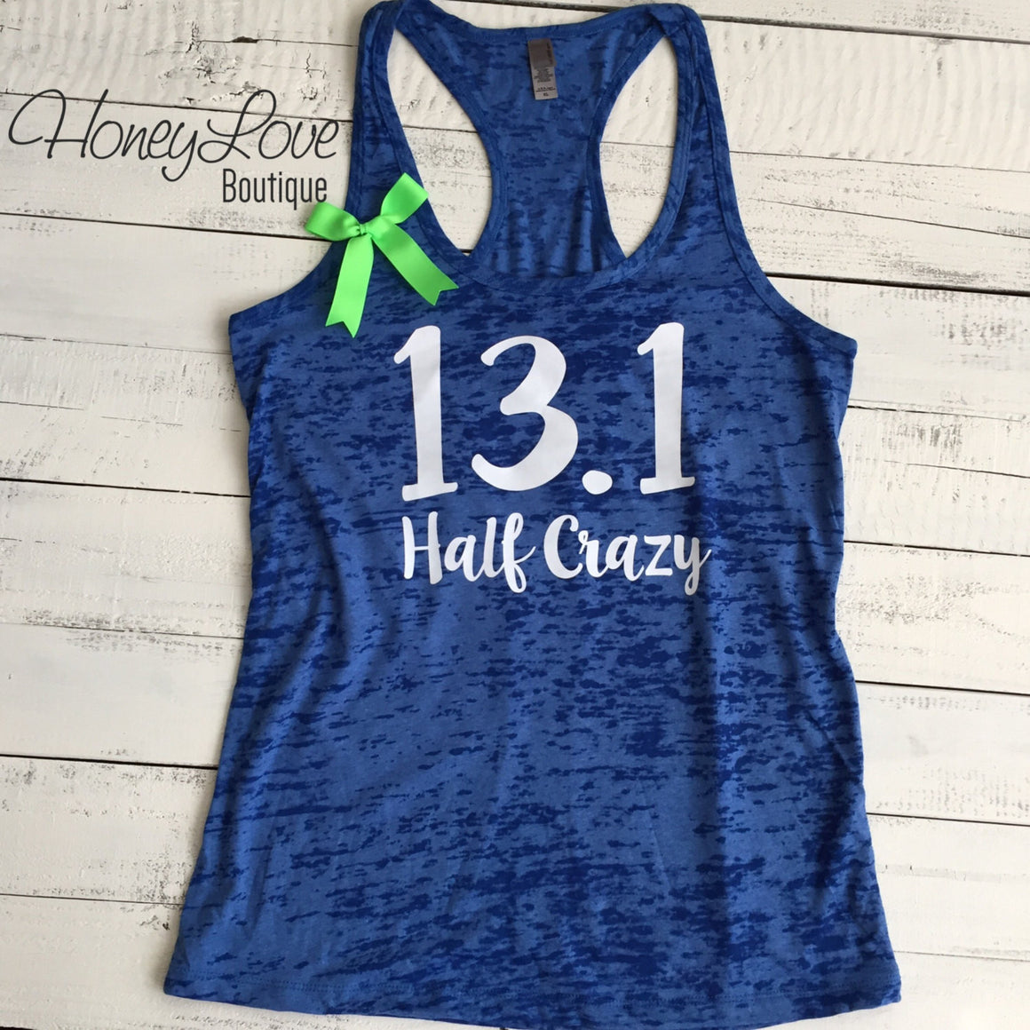 13.1 Half Crazy Marathon tank - HoneyLoveBoutique