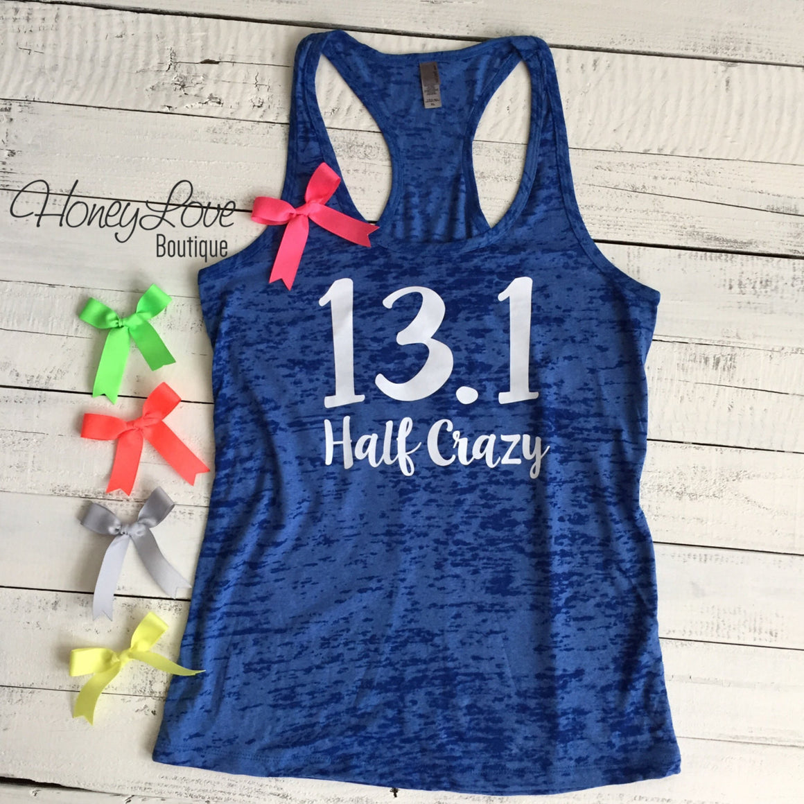 13.1 Half Crazy Marathon tank - HoneyLoveBoutique