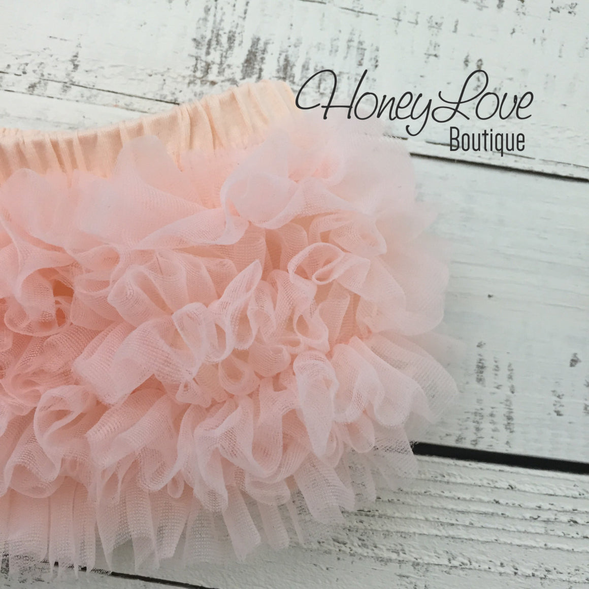 Peach Ruffle Bottom Bloomers - HoneyLoveBoutique