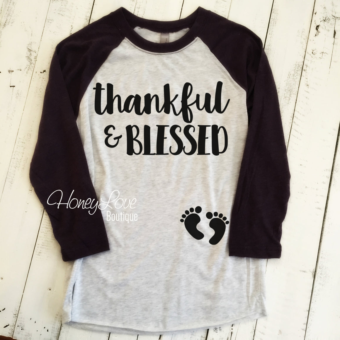 thankful & BLESSED Pregnancy Announcement - HoneyLoveBoutique