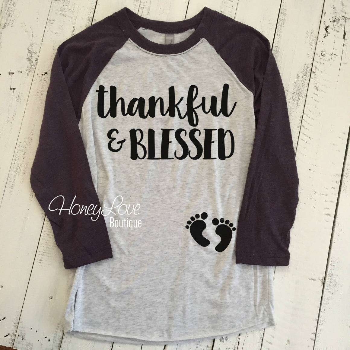 thankful & BLESSED Pregnancy Announcement - HoneyLoveBoutique