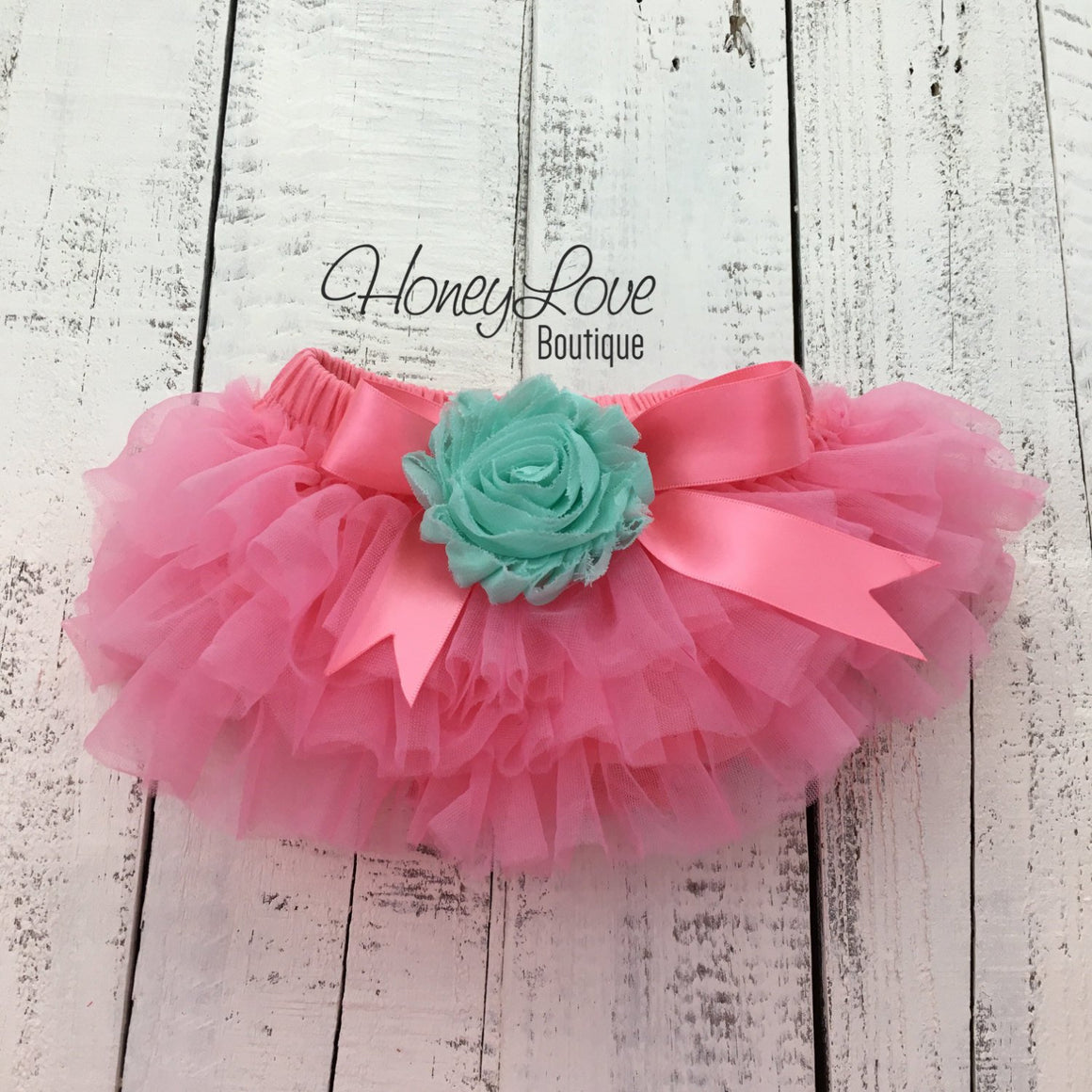 Personalized Princess Has Arrived outfit - Coral Pink, Mint/Aqua and Gold/Silver glitter - HoneyLoveBoutique