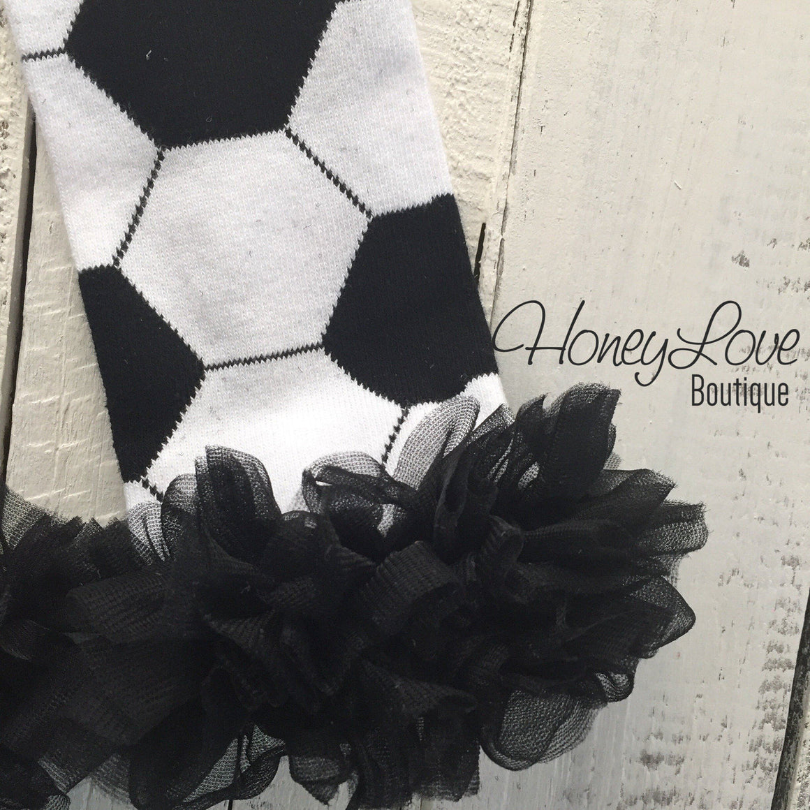 Leg Warmers - Soccer Ball - HoneyLoveBoutique