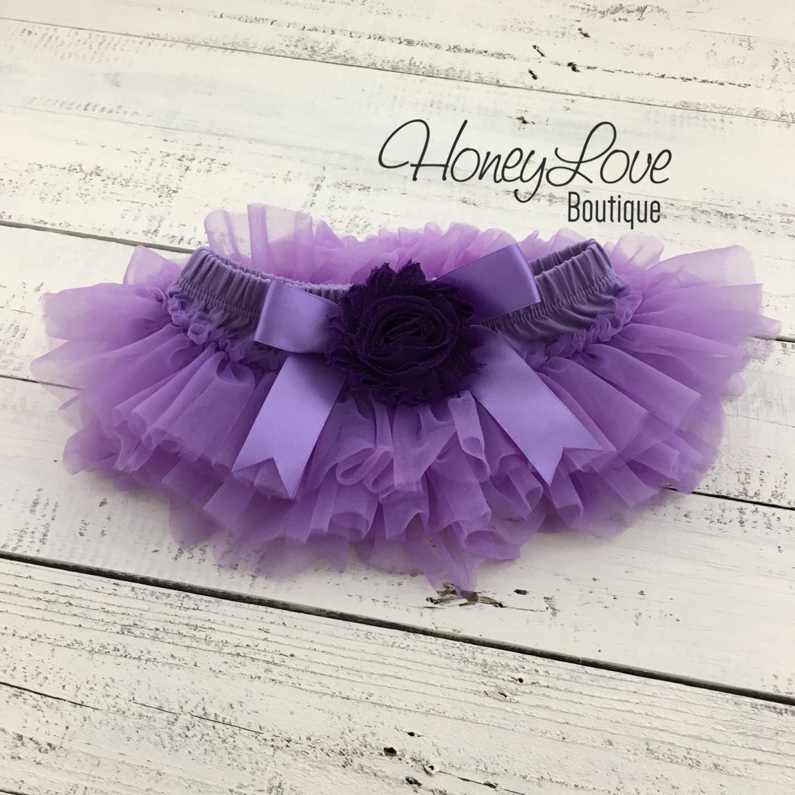 Lavender/Grape Purple tutu skirt bloomers and headband - Embellished bloomers - HoneyLoveBoutique