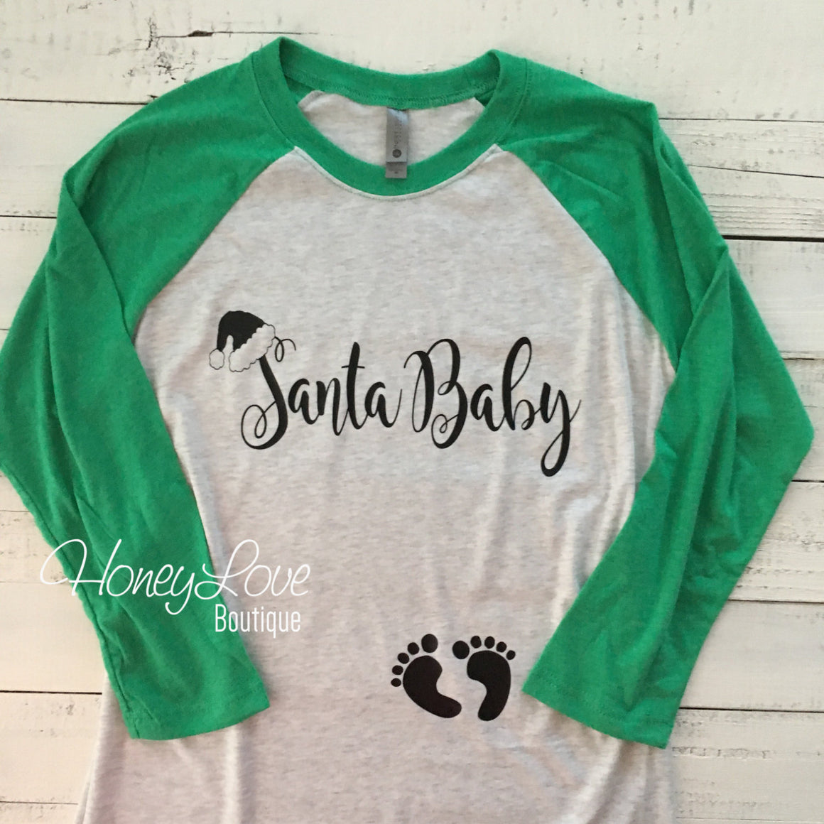 Santa Baby - Christmas Pregnancy Announcement - HoneyLoveBoutique