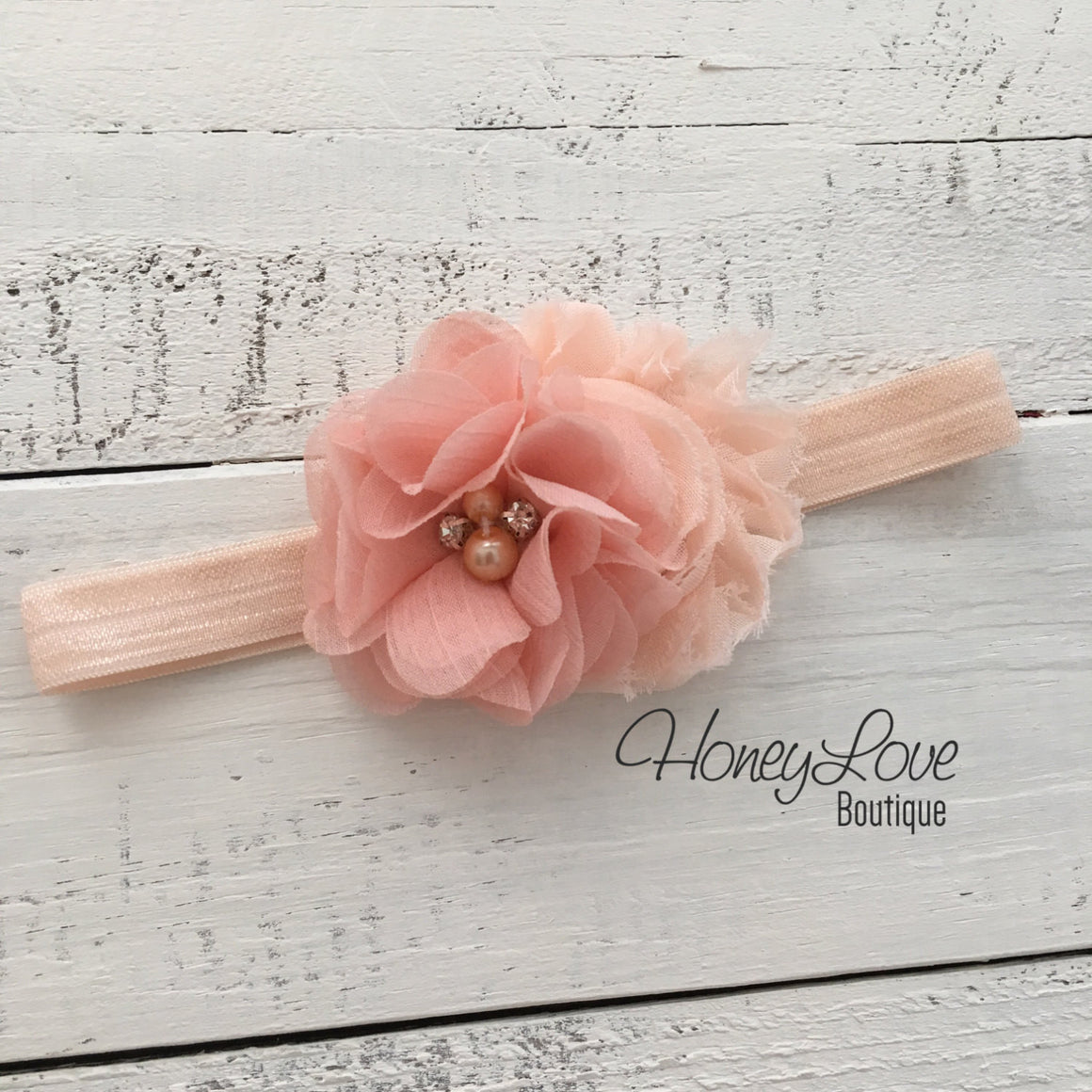 Peach tutu skirt bloomers and headband - Embellished bloomers - HoneyLoveBoutique