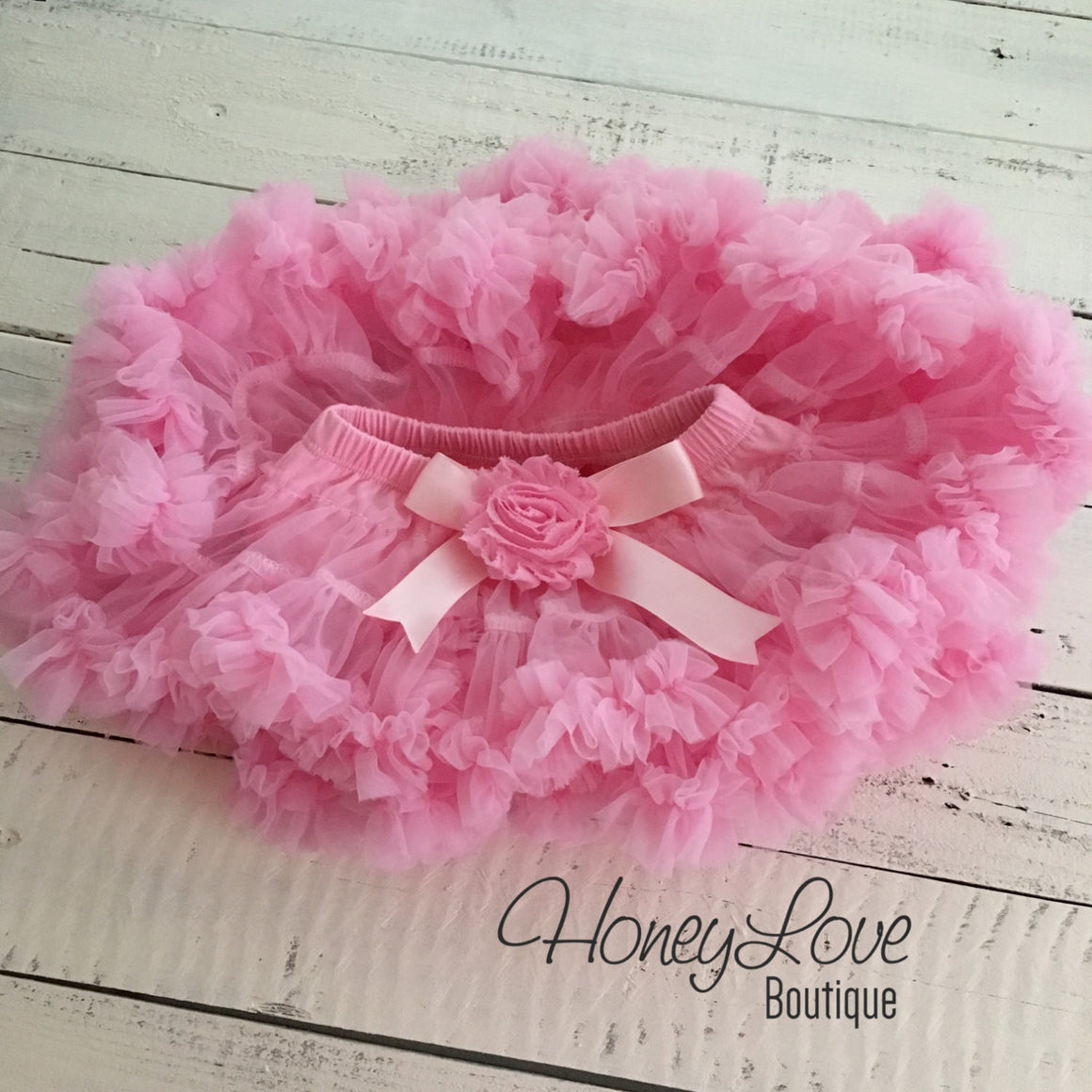 Personalized 1st Birthday Princess outfit - Gold Glitter and Light Pink - embellished pettiskirt - HoneyLoveBoutique