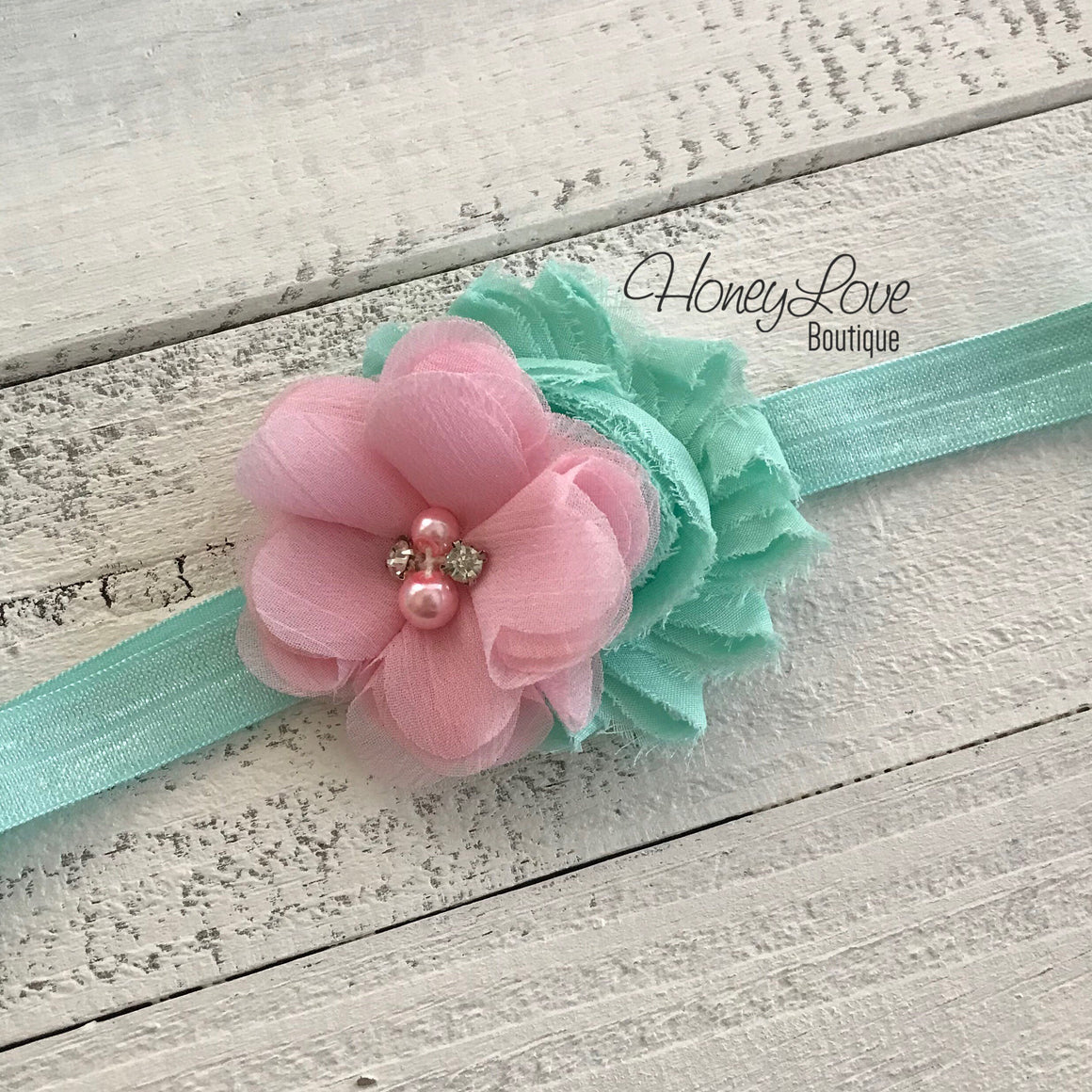 One - Birthday Outfit - Mint/Aqua, Light Pink and Silver/Gold glitter - embellished pettiskirt - HoneyLoveBoutique