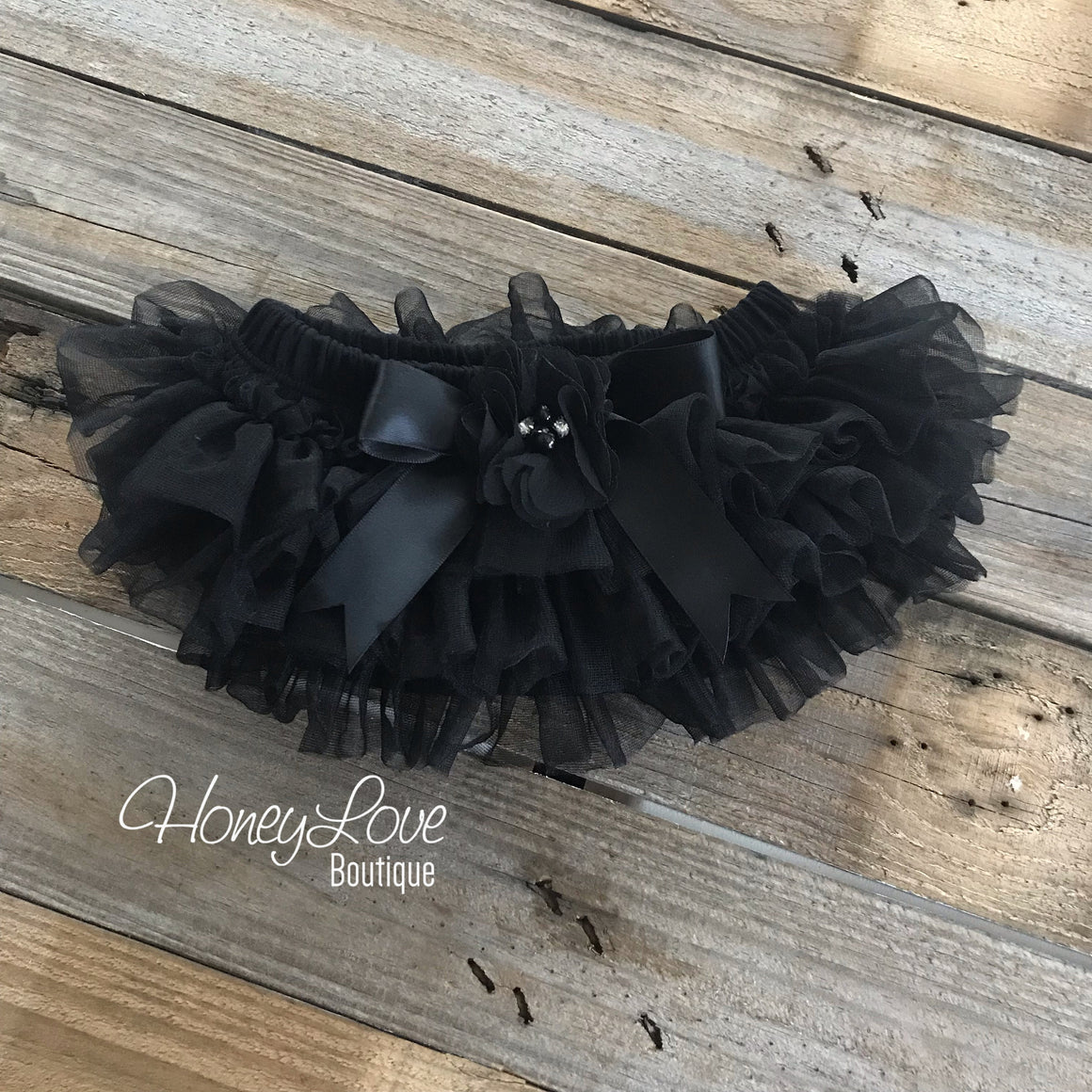 Black tutu skirt bloomers - Embellished bloomers - HoneyLoveBoutique