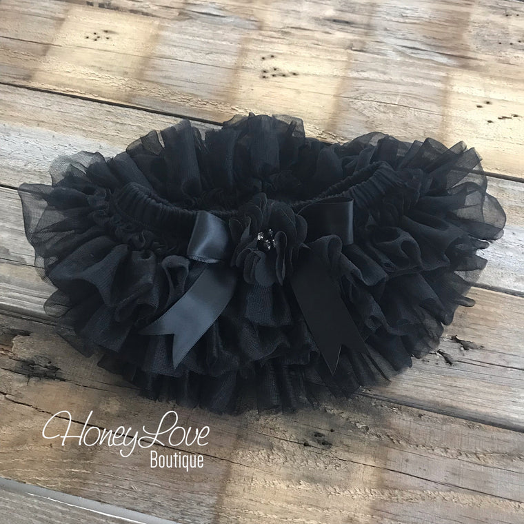 Black tutu skirt bloomers - Embellished bloomers - HoneyLoveBoutique