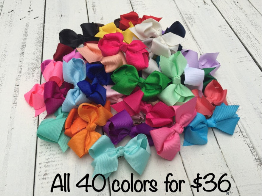 Set of 40 Bows (3.3") - HoneyLoveBoutique