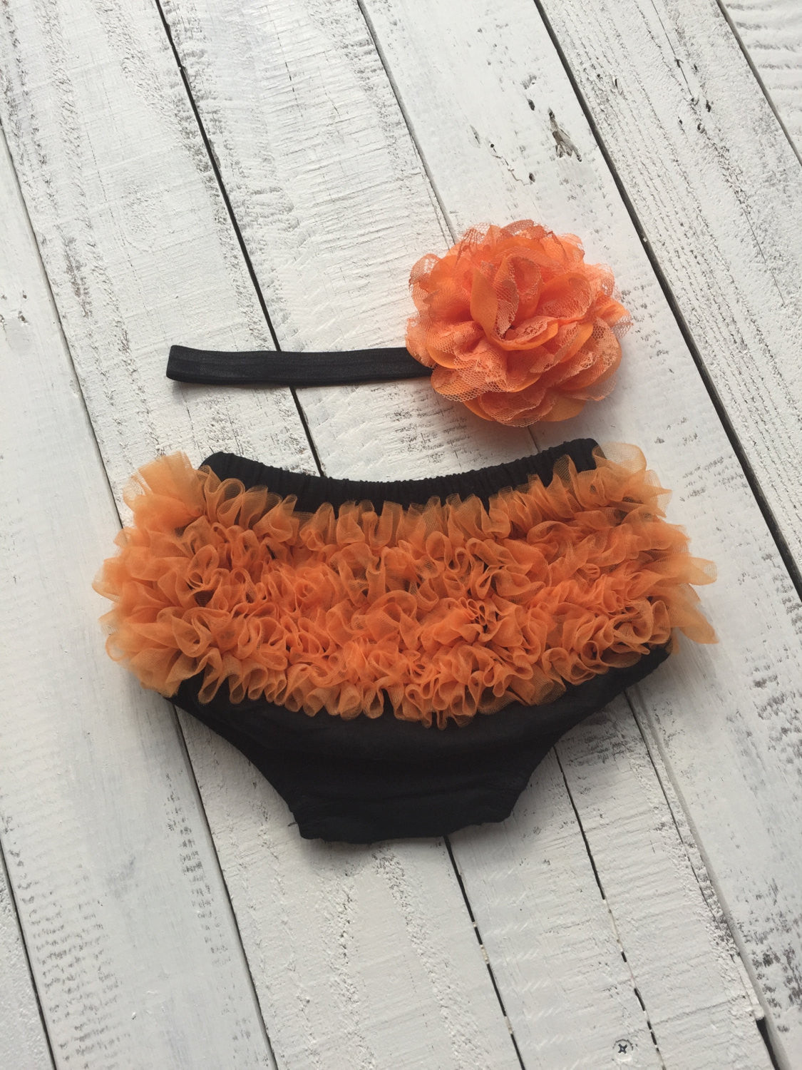 Halloween Bloomers and Headband - HoneyLoveBoutique