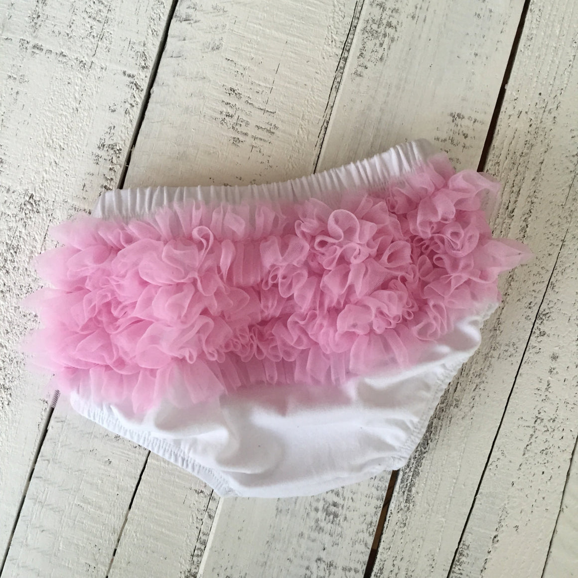 Ruffle Bottom Bloomers - pink white black - HoneyLoveBoutique