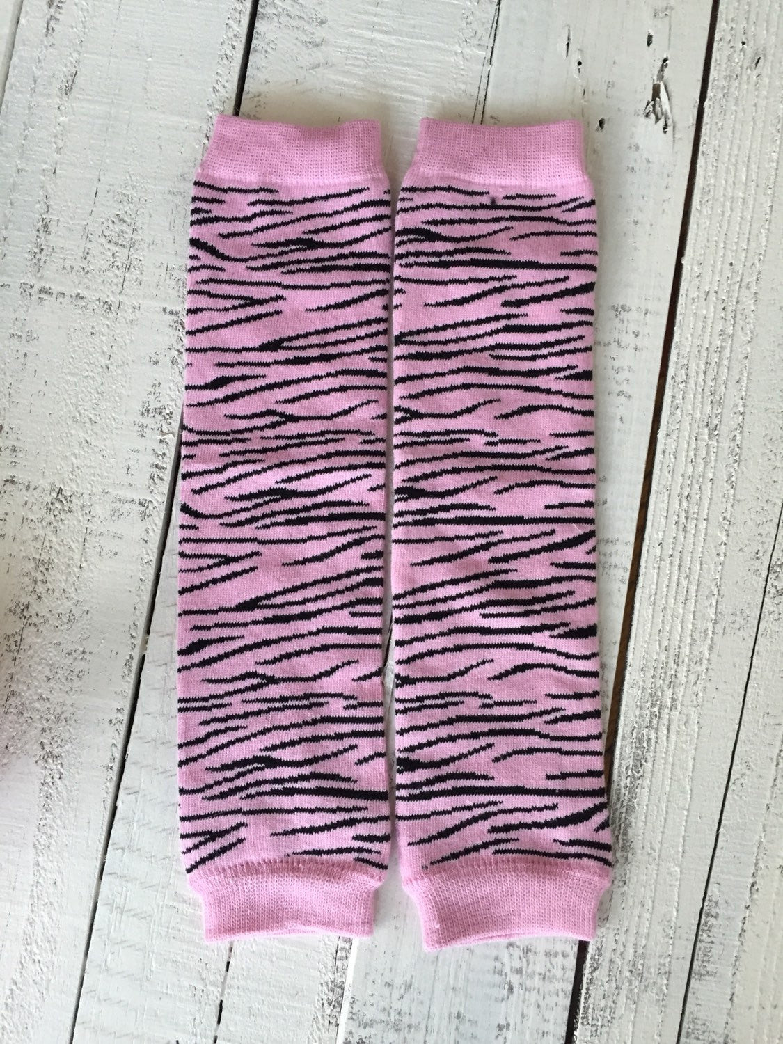 Pink and Black Zebra Leg Warmer - HoneyLoveBoutique