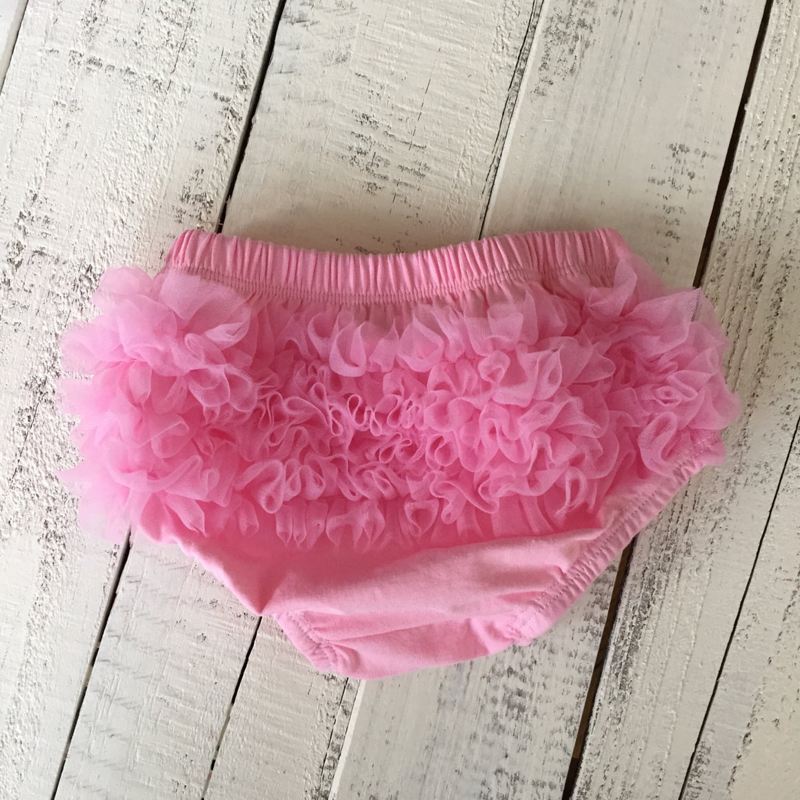 Ruffle Bottom Bloomers - pink white black - HoneyLoveBoutique