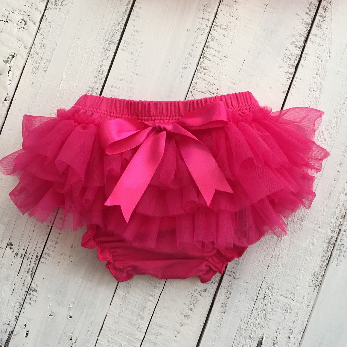 Watermelon Pink - Pettiskirt - Tutu Skirt - Ruffle Bottom Bloomer - HoneyLoveBoutique