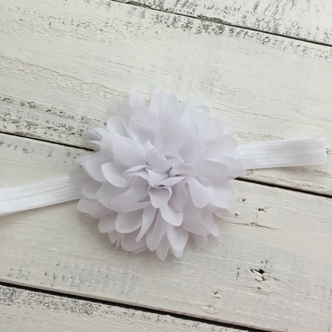 White Flower Headband - HoneyLoveBoutique