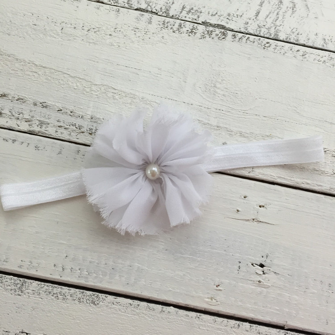 White Flower Headband - HoneyLoveBoutique
