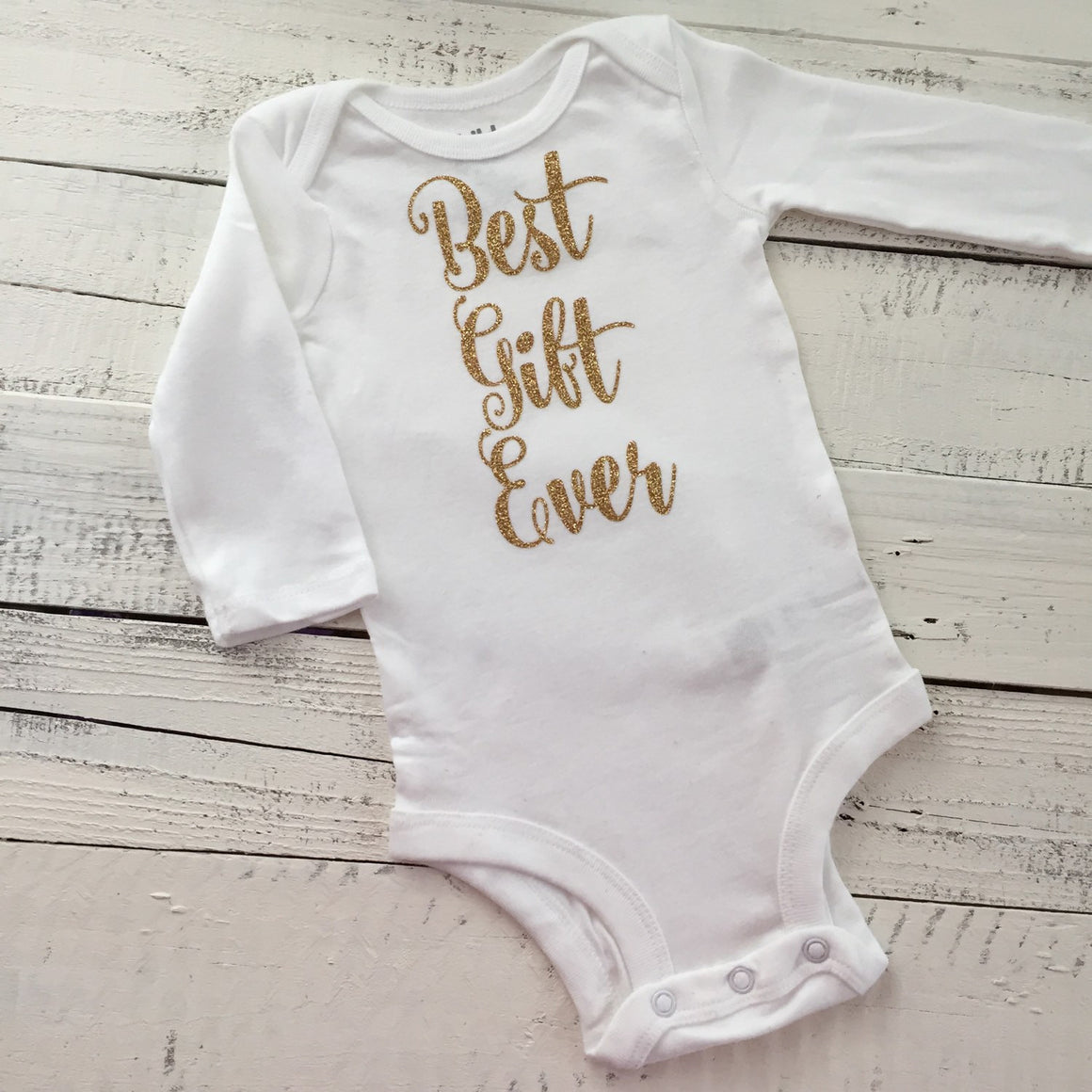 Best Gift Ever Ouftit - Silver or Gold - HoneyLoveBoutique