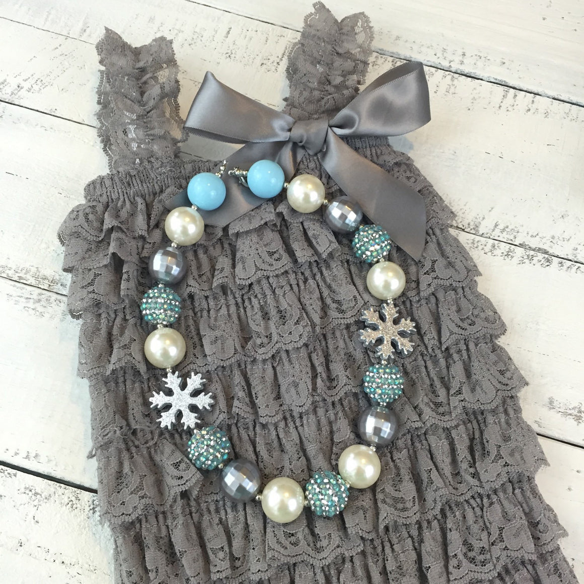 Lace Petti Romper - Grey, Turquoise, Aqua, Champagne, Ivory, White - HoneyLoveBoutique