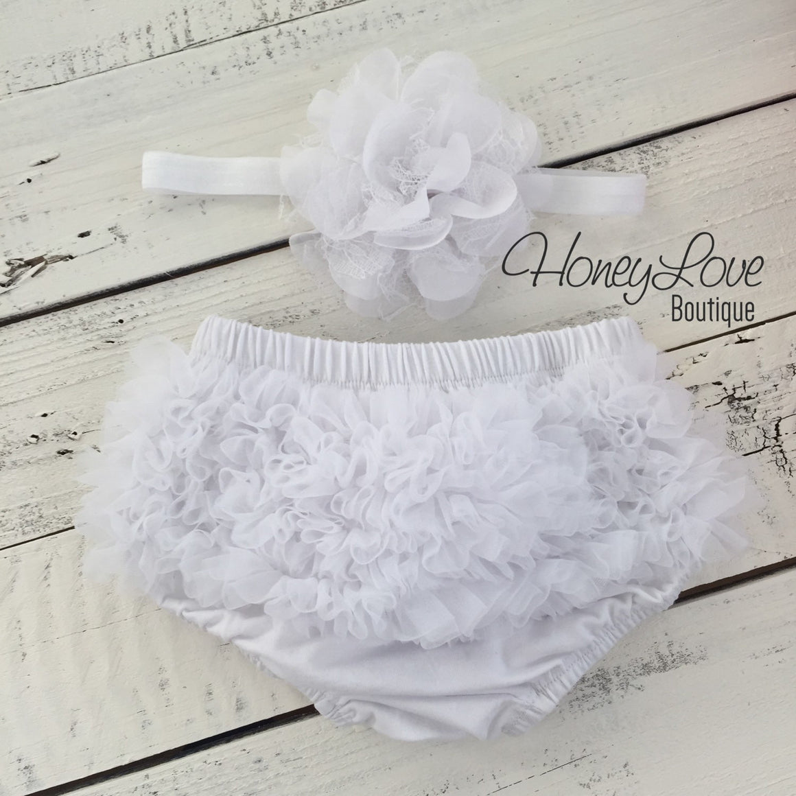 Red and White heart leg warmers, white flower headband, ruffle bottom bloomers - HoneyLoveBoutique