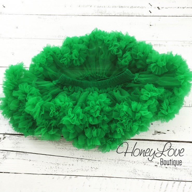 Kelly Green Pettiskirt - HoneyLoveBoutique