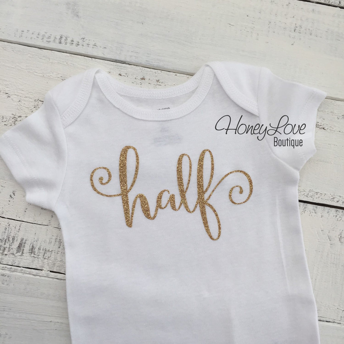 Half - Silver or Gold bodysuit - HoneyLoveBoutique